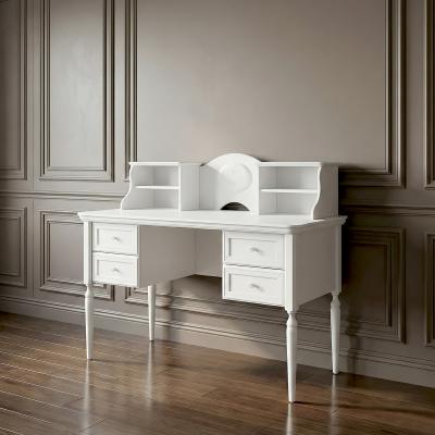 Письмовий стіл Сієна-Конфеті 4 шухляди з надбудовою Письмові столи із дерева Одеса, дерев'яні письмові столи під замовлення