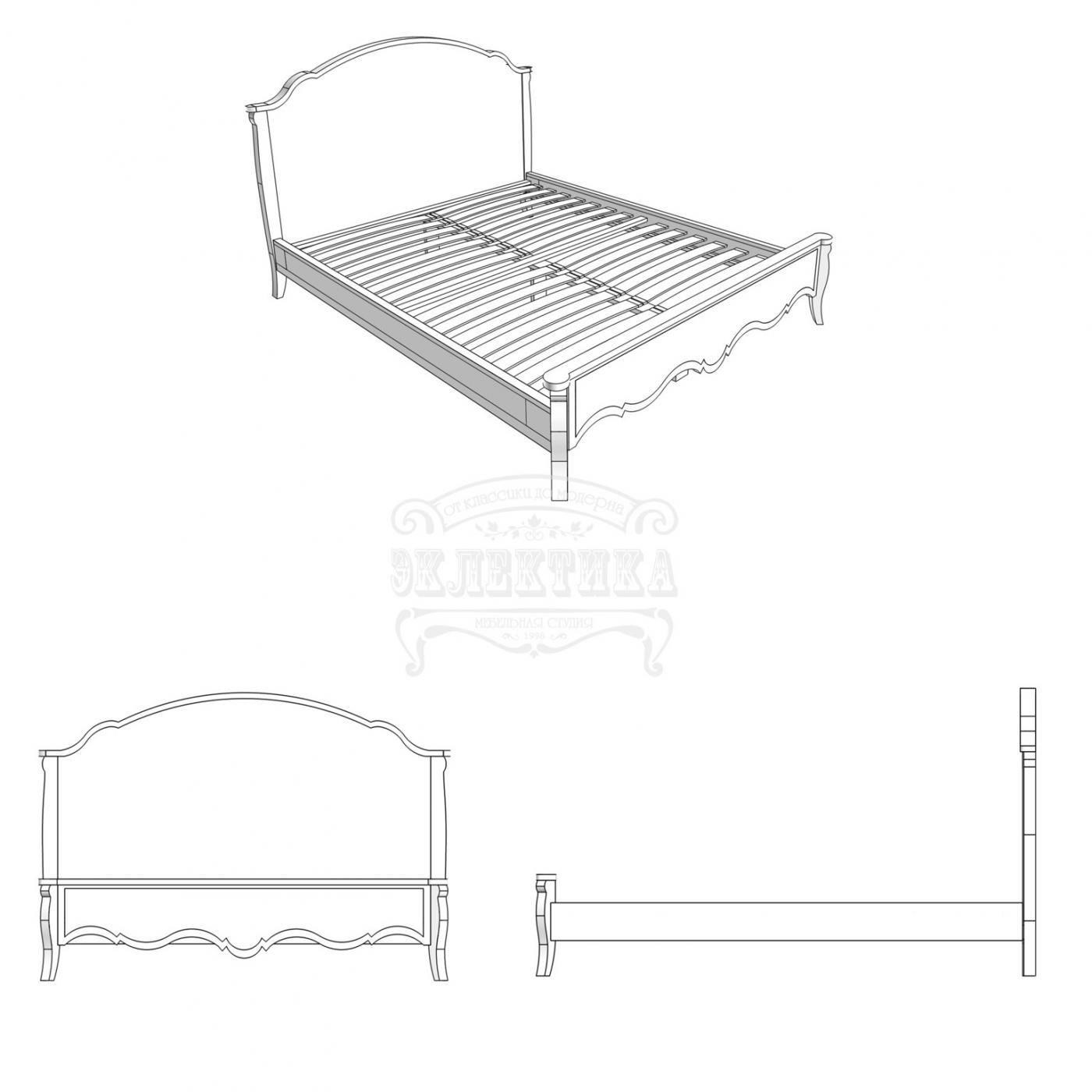 Ліжко Корсика (з м'якою подушкою) 140х200см2