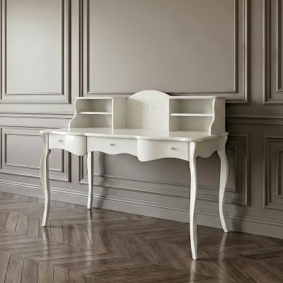 Письмовий стіл Корсика-Слім 3 шухляди з надбудовою Письмові столи із дерева Одеса, дерев'яні письмові столи під замовлення