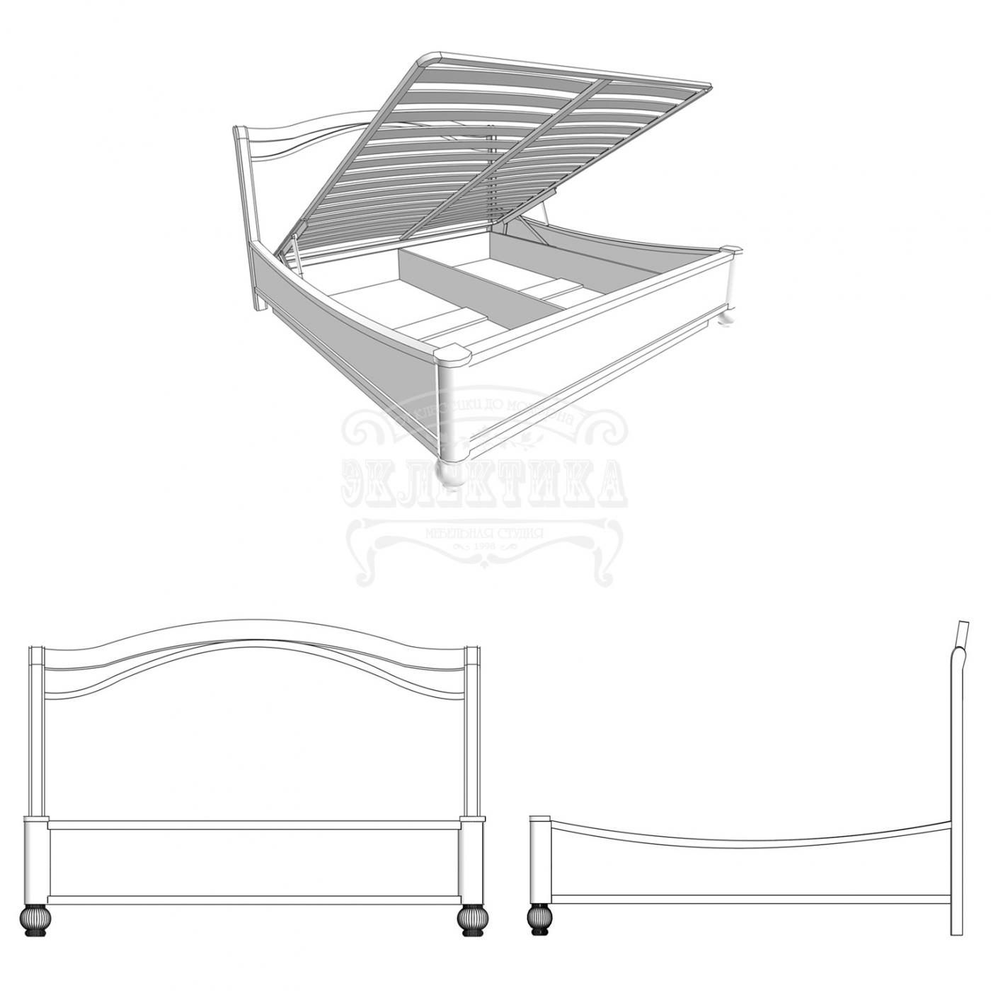 Ліжко Сієна (підйомний механізм) 140х200см2