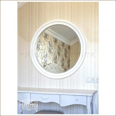 Рама с зеркалом Корсика круглая Будуарные столы из дерева Одесса, туалетные столики