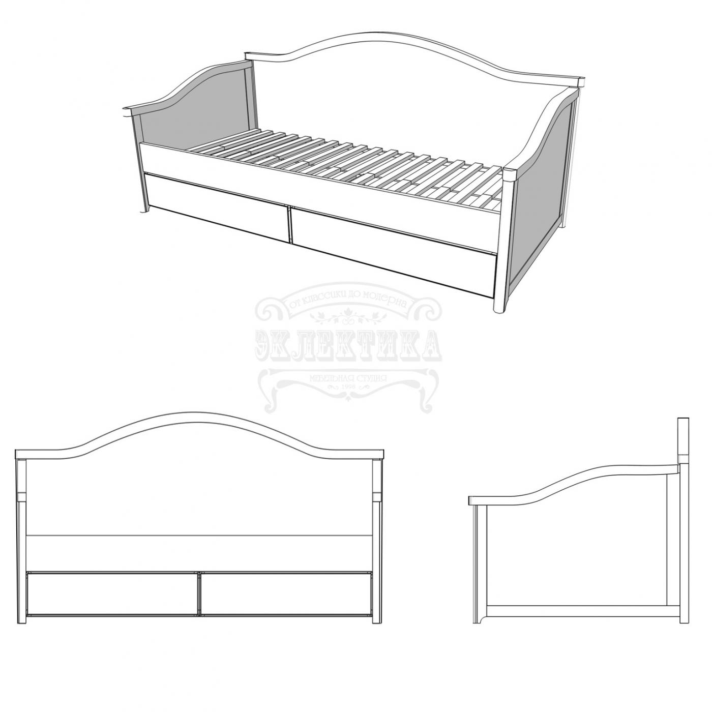 Ліжко-диван Капрі 80/90х200см2