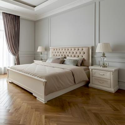 Ліжко Тоскана з мякою подушкою Ліжка з дерева Одеса, дерев'яні ліжка на замовлення